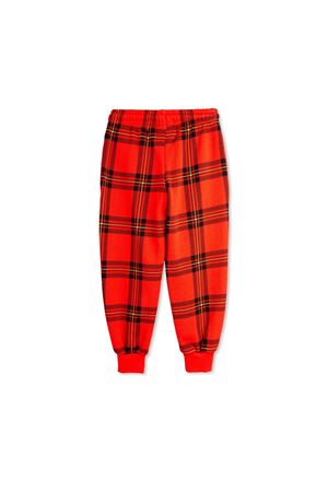 Check-print sweatpants MINI RODINI KIDS | 2473013842RED